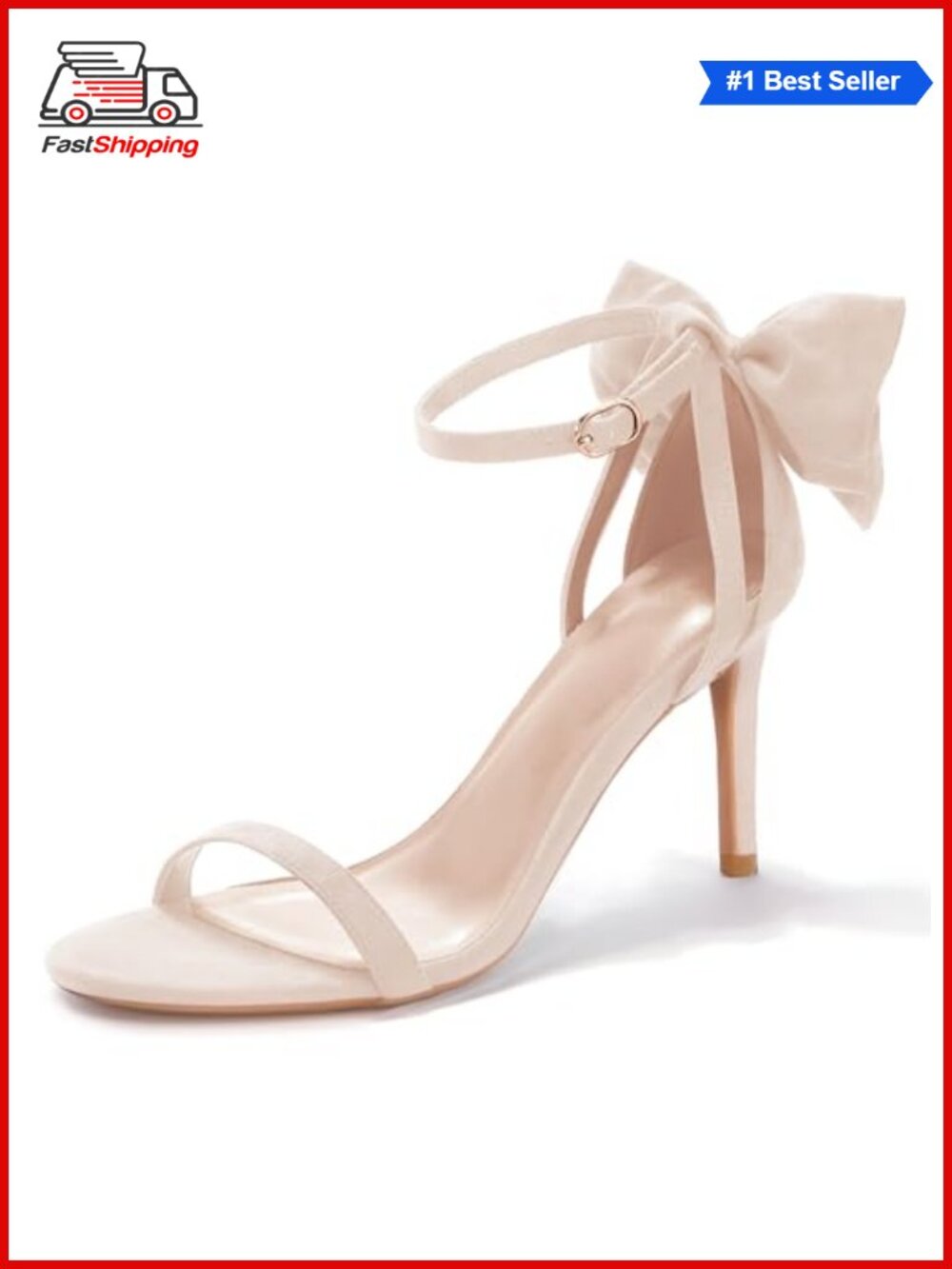 Ankle Strap High Heels Open Toe Stiletto Bow Tie Knot Heeled Sandals